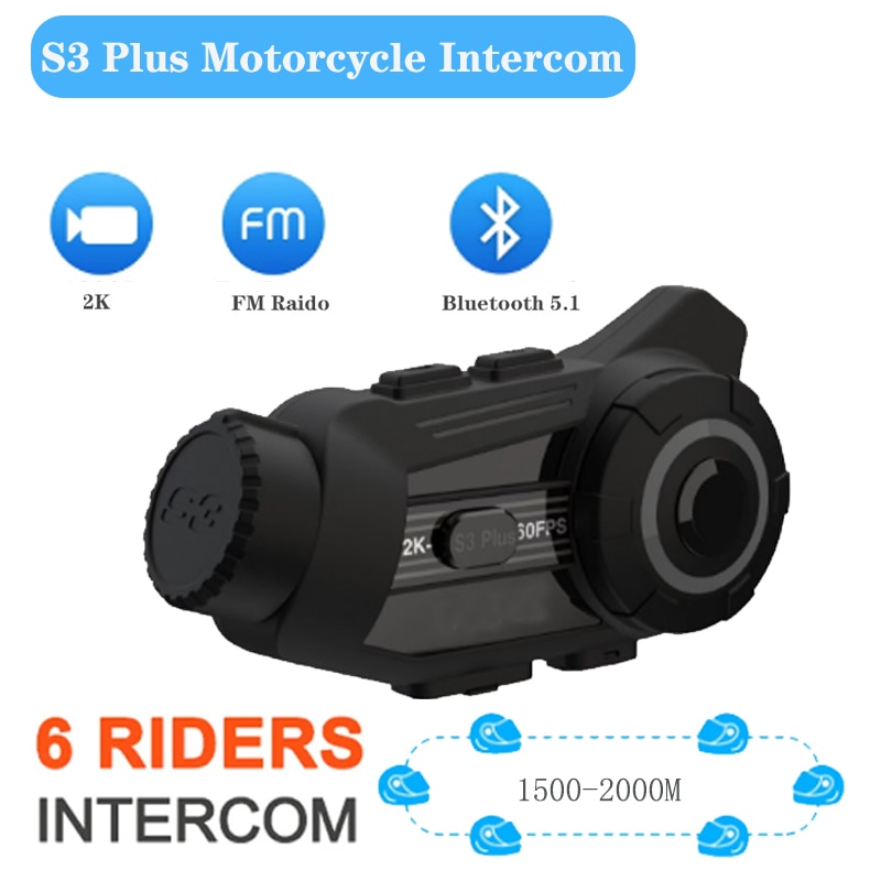 S3 Plus   2K HD ī޶    , BT5.1 1500M 6 ̴ ׷  Ŀ´ IP65
